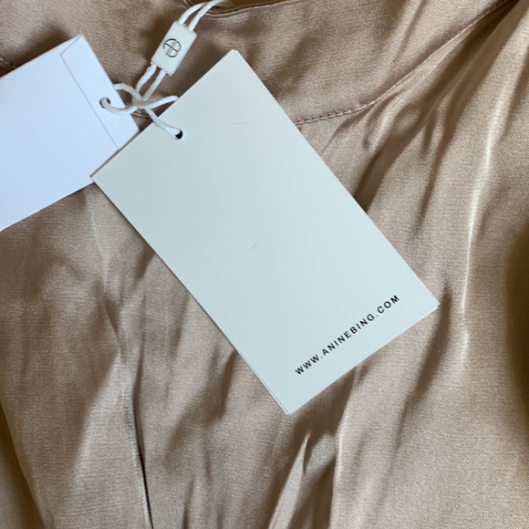 Anine Bing beige long sleeve dress - Picture 7 of 11